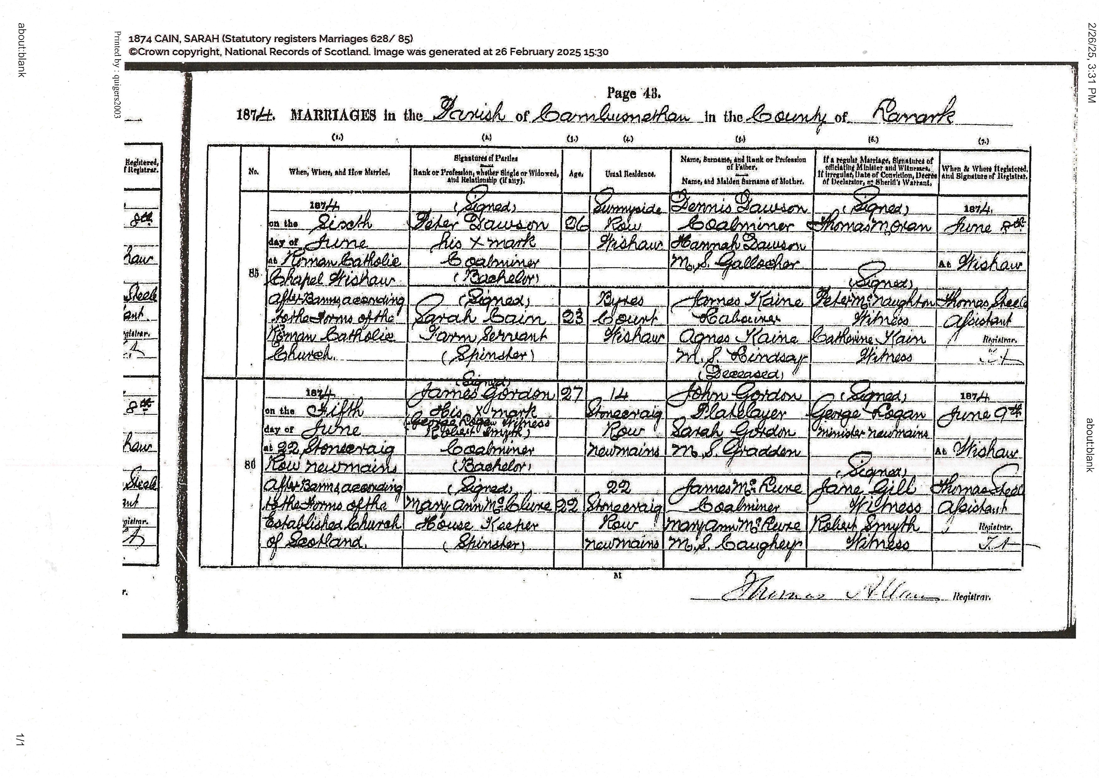 Scottish Genealogy Document Retrieval